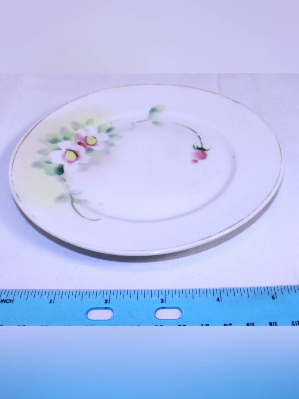 Antique Nippon Porcelain Hand-painted Floral Plate